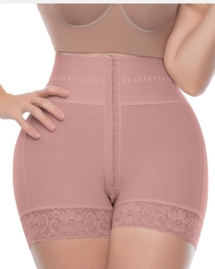 Shapshe® Shorts BBL de Doble Compresión de Cintura Alta con Panty de Control de Abdomen Medio