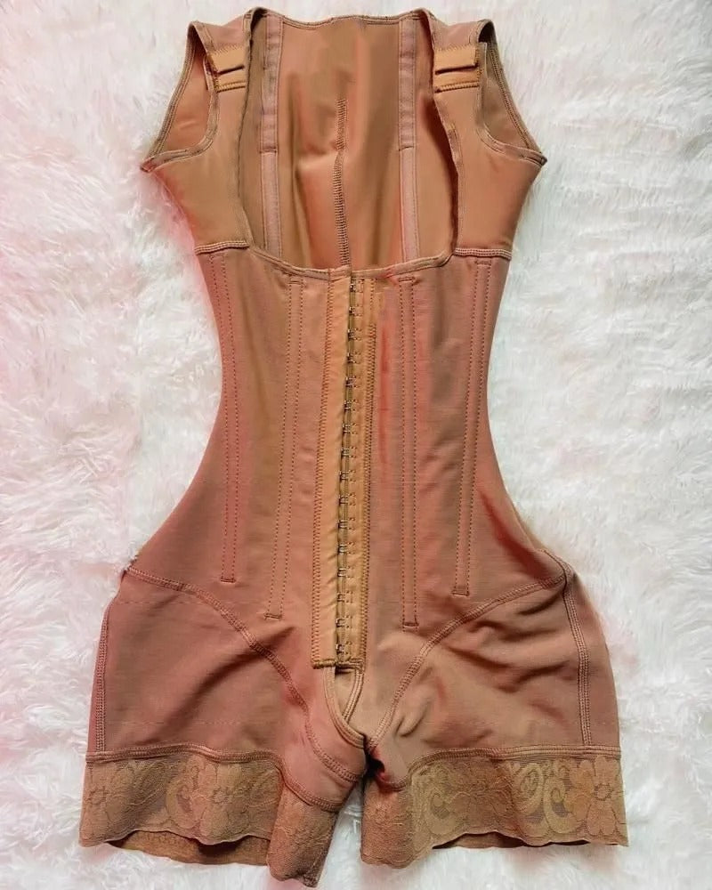 Shapshe® Faja Moldeadora de Cintura con Varillas para Mujer, Postcirugía, Alta Compresión y Escote Abierto