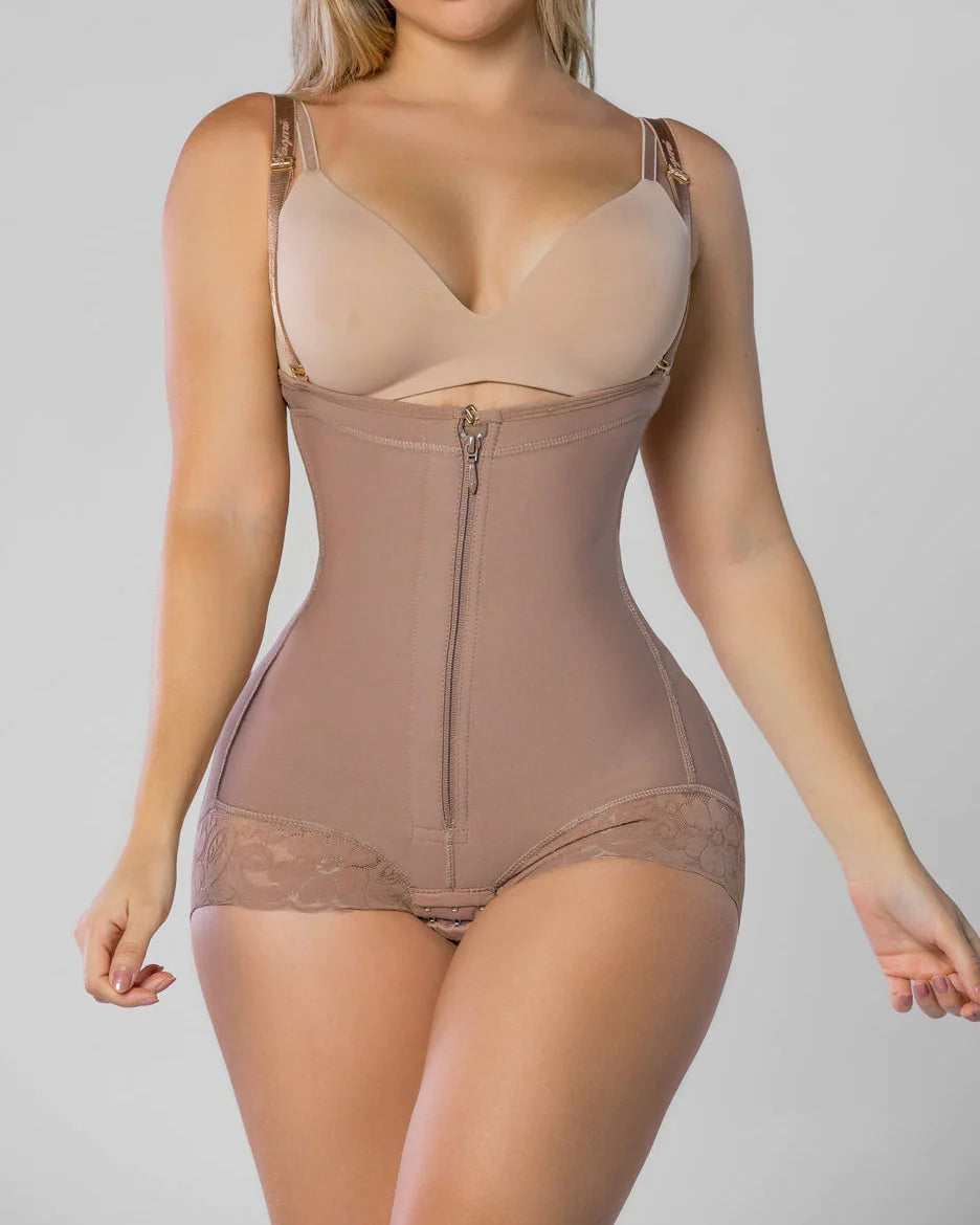 Shapshe® Faja Moldeadora de Abdomen con Cierre y Escote Abierto