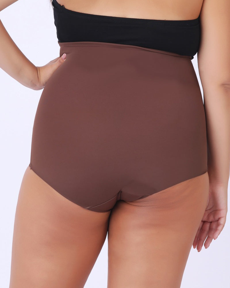 Braga Moldeadora Sin Costuras de Cintura Alta Control de Abdomen Ropa Interior Moldeadora Postparto