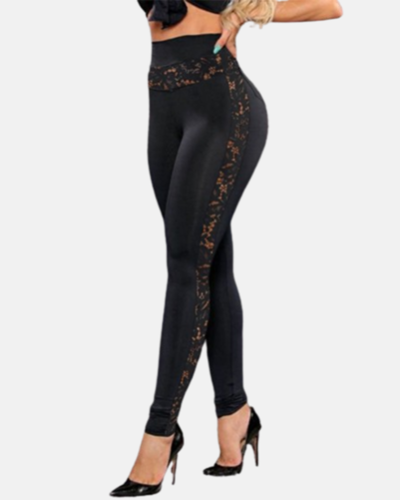 Pantalones Leggings de Malla Transparente con Cintura Alta, Efecto Levanta Glúteos, Aberturas Huecas para Yoga, Gimnasio y Jogging