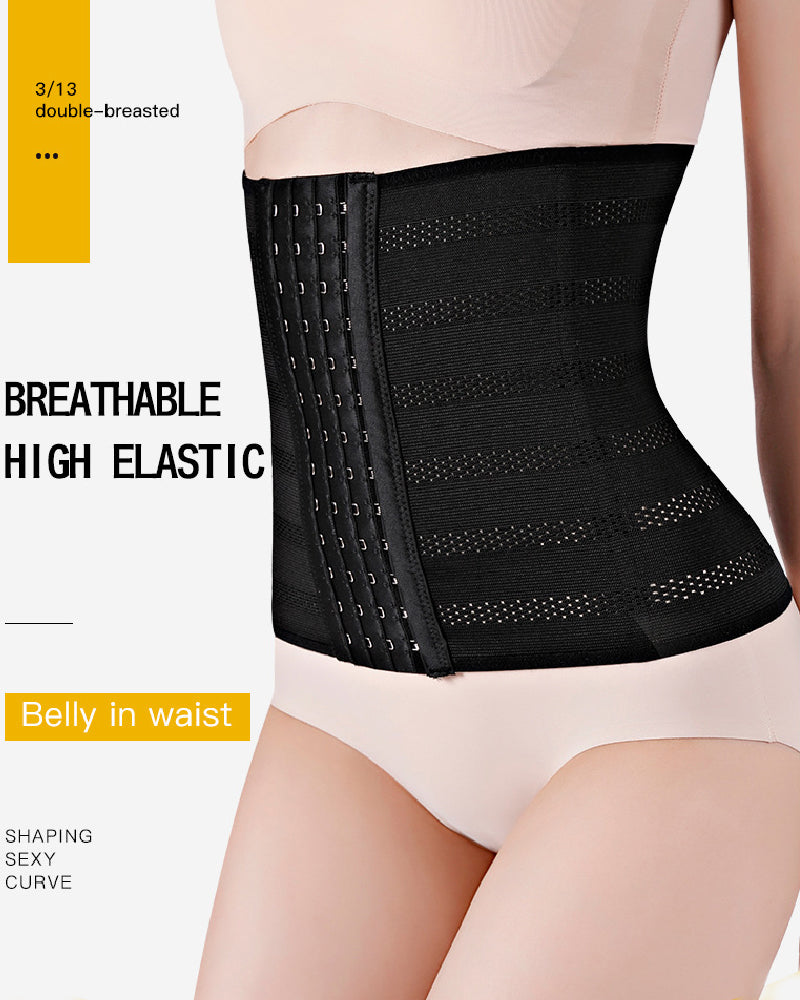 Faja Cinturón Ajustable para Mujer, Transpirable, con Ganchos, Reductora de Abdomen Postparto