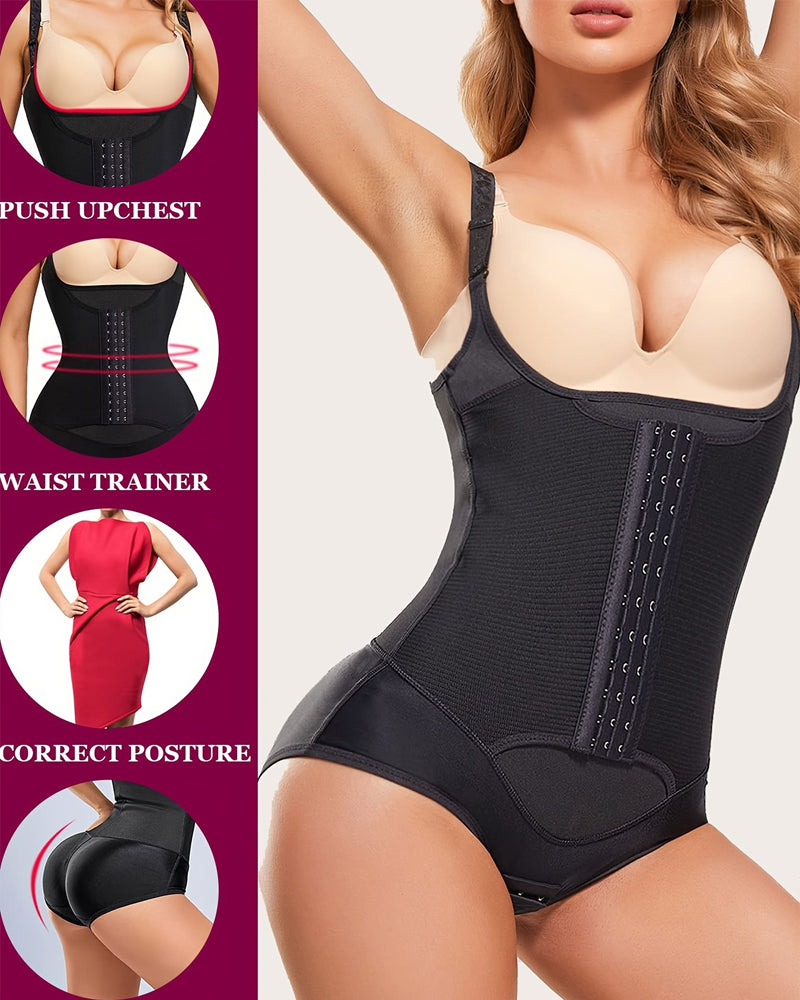 Faja Moldeadora de Cintura para Mujer, Body Control de Abdomen, Reductor Slim con Pecho Abierto