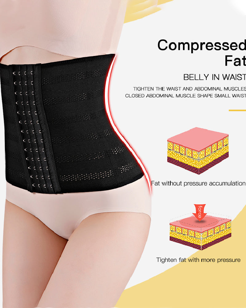 Faja Cinturón Ajustable para Mujer, Transpirable, con Ganchos, Reductora de Abdomen Postparto