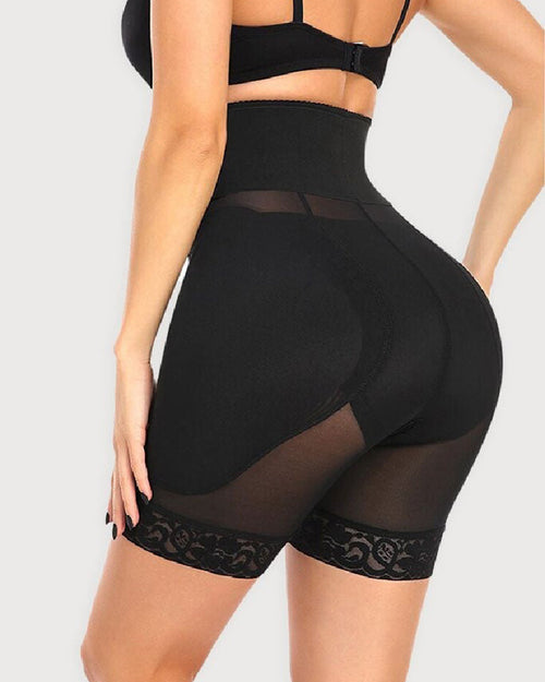 Corsé de Reloj de Arena para Mujer, Shorts Moldeadores de Malla Transpirable con Almohadillas de Esponja