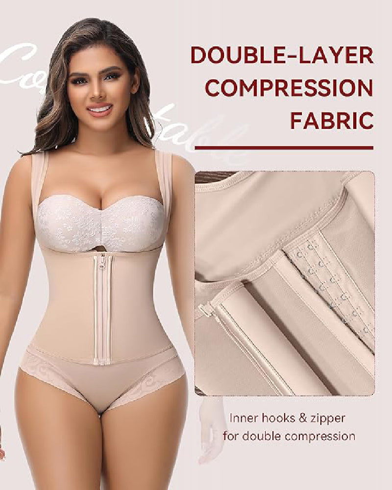 Shapshe® Fajas Colombianas Tummy Control Waist Trainer Open Bust Girdle Shapewear