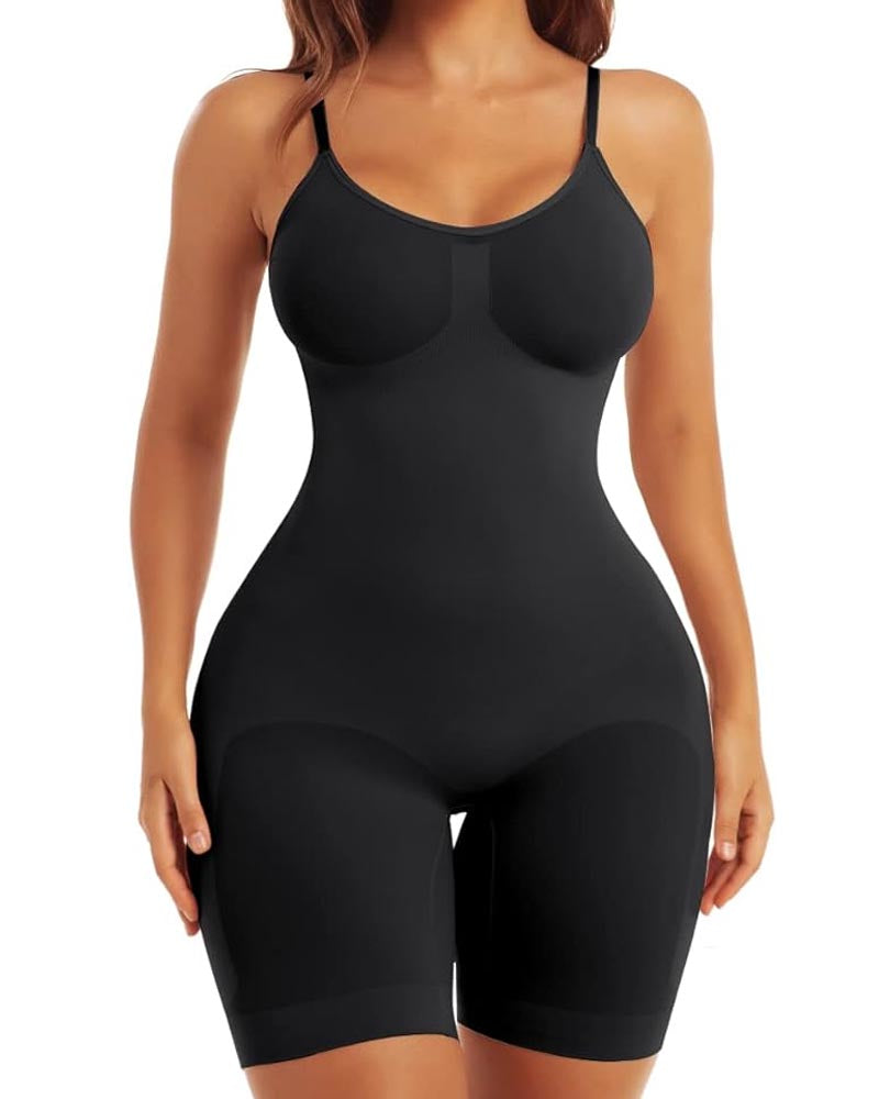 Body moldeador sin costuras de soporte ligero, control de abdomen y adelgazante de muslos