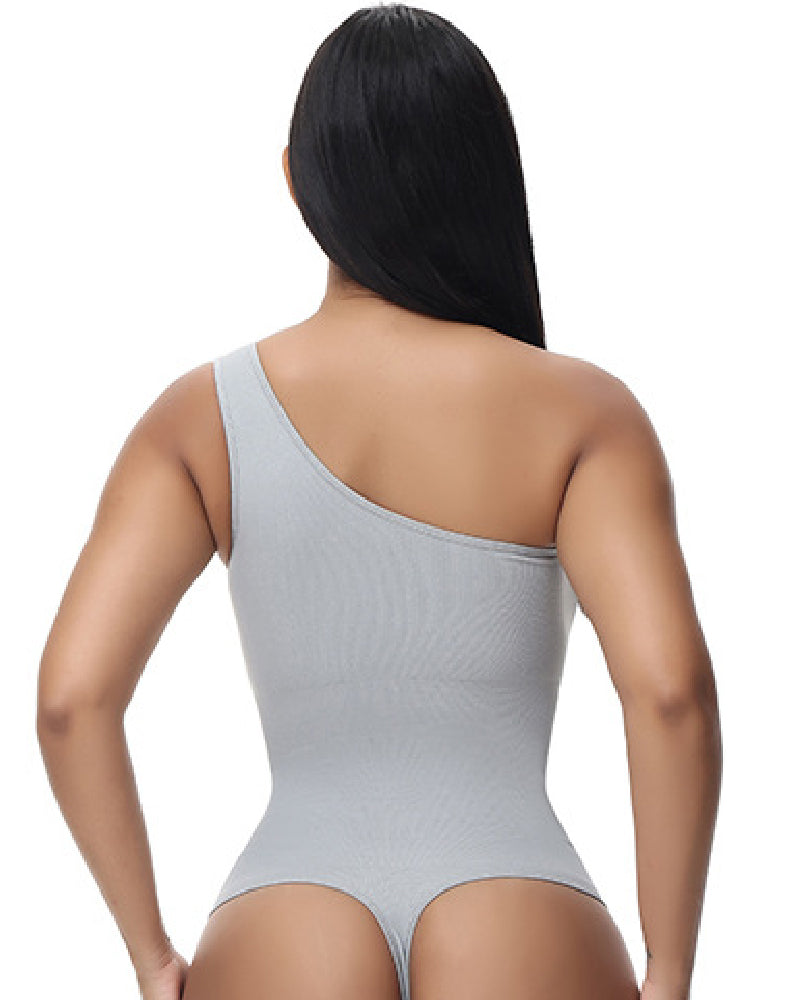Shapshe® Body Ajustado Sexy de Una Sola Manga Sin Mangas con Textura Acanalada y Estilo Tank Top Elastizado