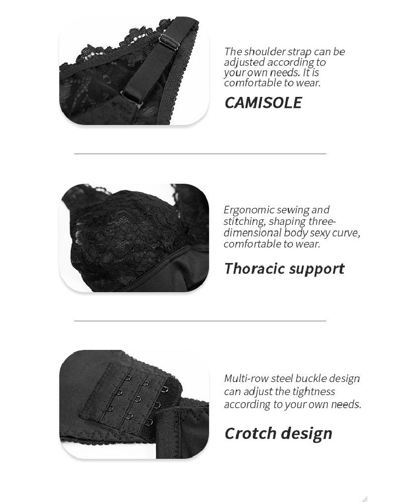 Body de Encaje Sexy para Mujer con Escote en V Profundo, Control de Abdomen y Tanga Modelador