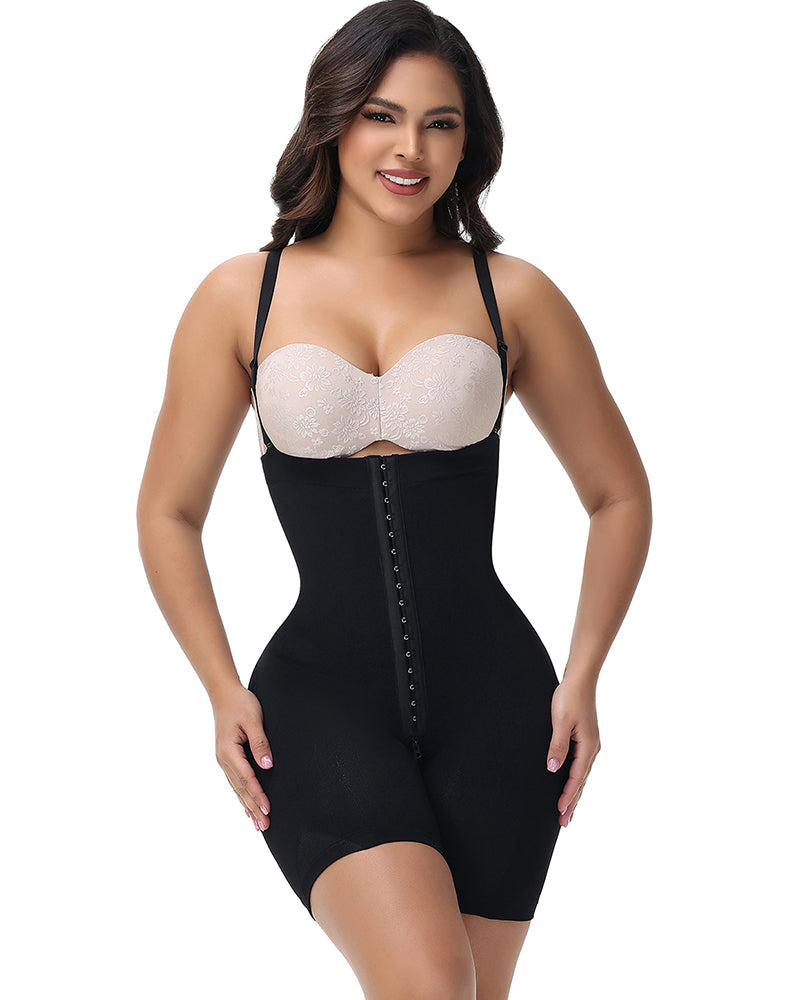 Shapshe® Fajas Colombianas de Control Firme para Mujer, Levantamiento de Cadera con Corte en Forma de Flor