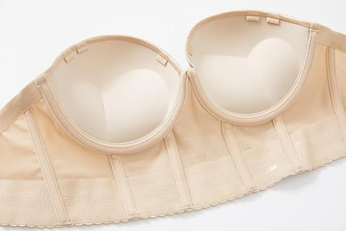 Sostén Moldeador Corset Sin Tirantes y Copa Completa