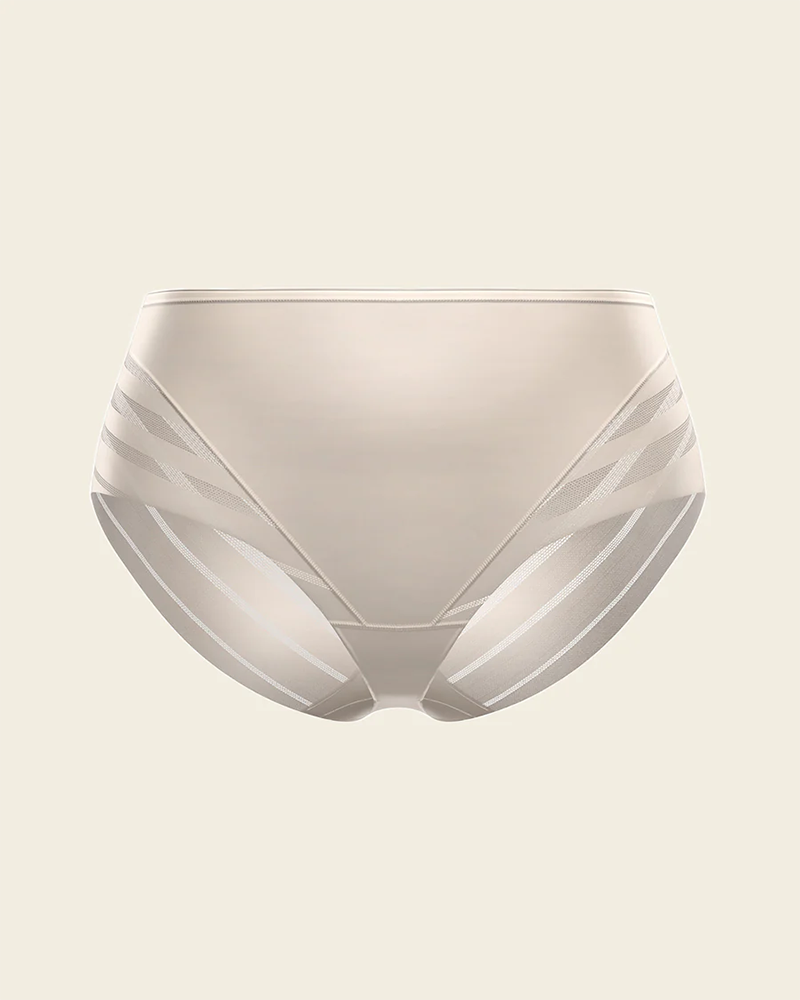 Bragas de tiro alto con encaje y rayas, indetectables