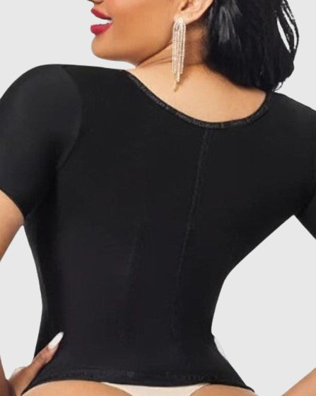 Shapshe® Top Faja de Compresión para Mujer, Cinturilla con Mangas Cortas y Bajo el Busto