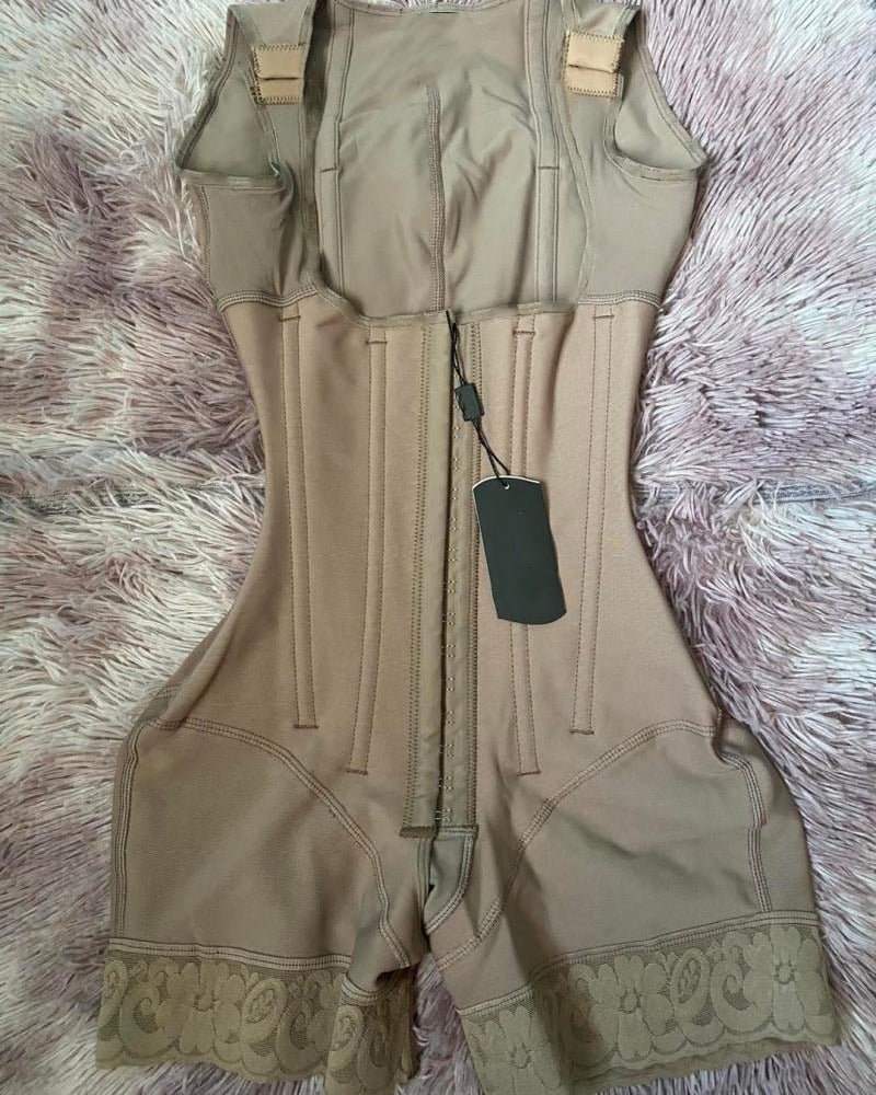 Shapshe® Faja Moldeadora de Cintura con Varillas para Mujer, Postcirugía, Alta Compresión y Escote Abierto