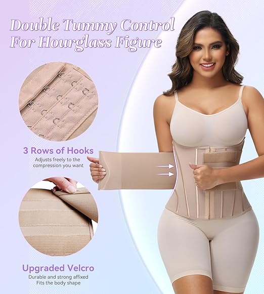 Faja moldeadora Shapshe® para mujer, control de abdomen, entrenador de cintura para ejercicio, corsé con ballenas para cintura