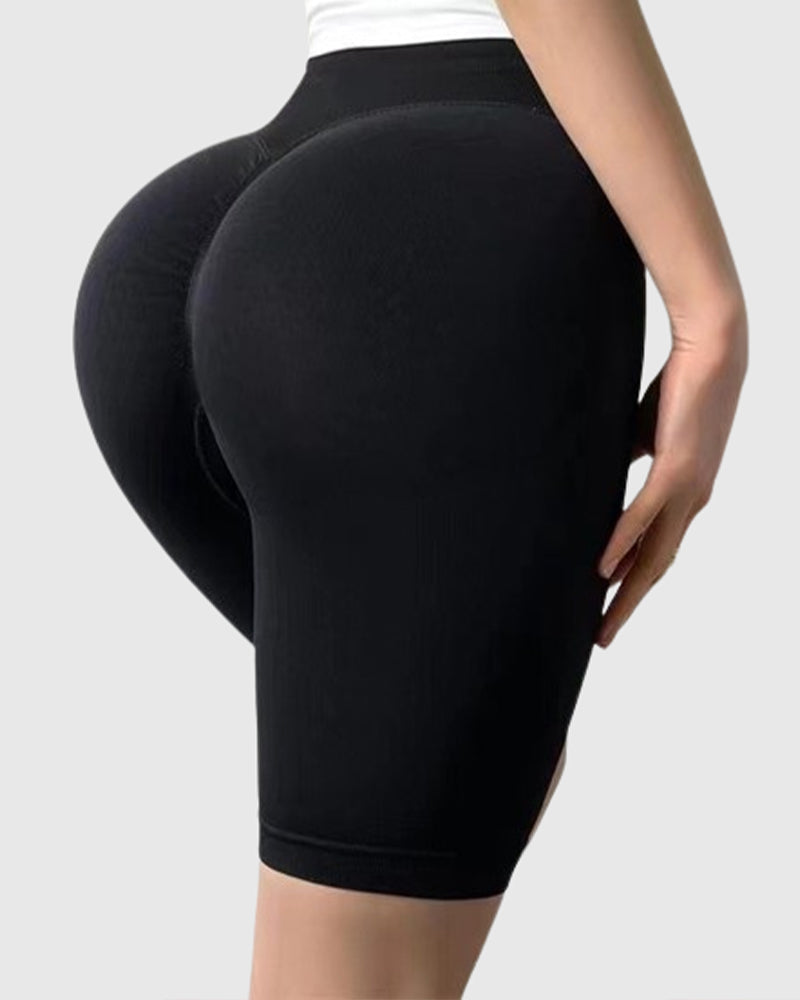 Shorts de Yoga de Cintura Alta, Sin Costuras, Levanta Glúteos