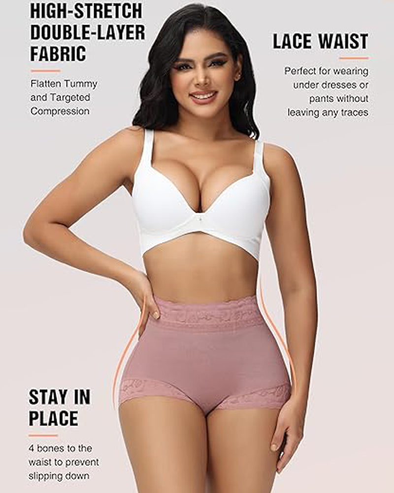 Shapshe® Faja Clásica de Encaje para Mujer Moldeadora de Cuerpo Levantacola Braga Moldeadora Suave