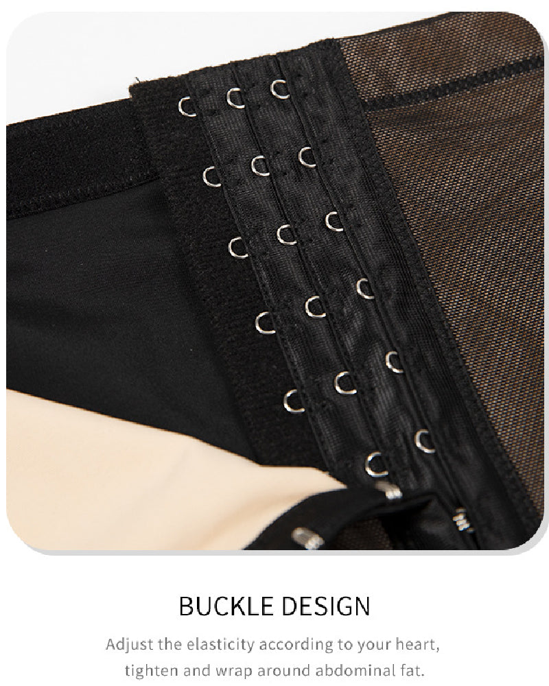 Shorts moldeadores de abdomen para mujer, de cintura alta, elásticos, con ganchos frontales, de ajuste suave