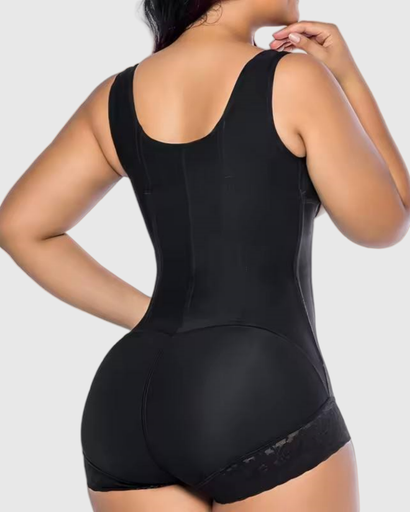 Versión Mejorada 7 Corset de Acero con 3 Filas de Botones, Faja Moldeadora de Abdomen y Cinturón Modelador Corporal