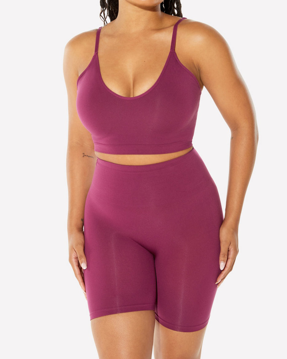 Shorts Modeladores Sin Costuras para Muslos, Cintura Alta, Control de Abdomen y Levanta Glúteos