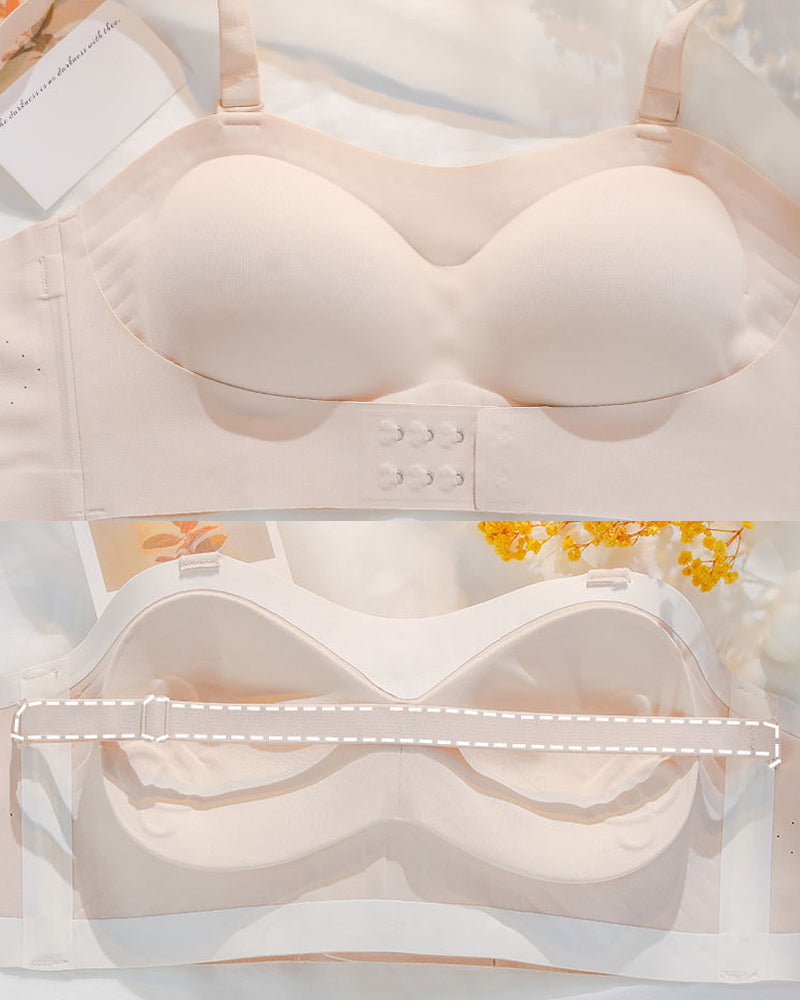 Ajuste Perfecto en Brasier Sin Costuras Push Up Invisible