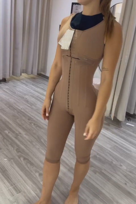 Shapshe® Faja Moldeadora de Alta Compresión para Mujer con Ballenas, Control de Abdomen y Muslo, Post Cirugía