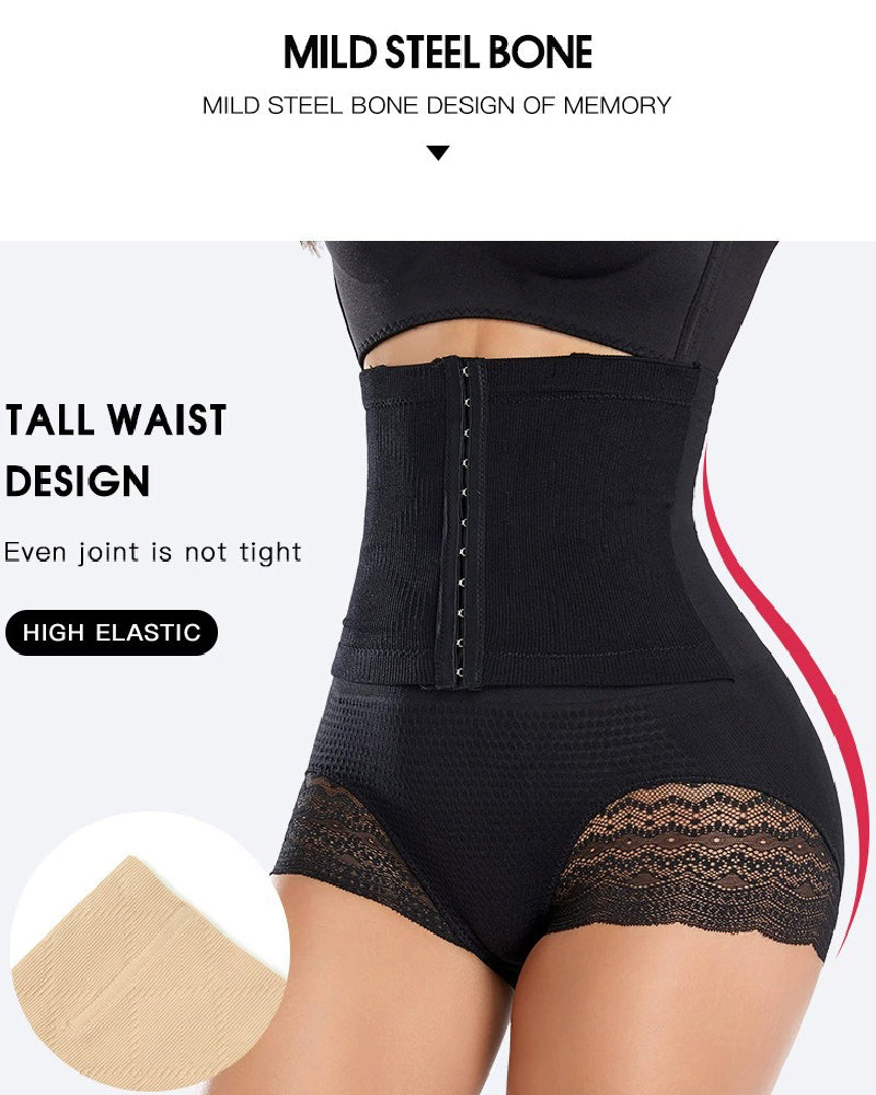 Panties Moldeadores de Cintura Alta con Control Firme del Abdomen y Cinturón Envolvente
