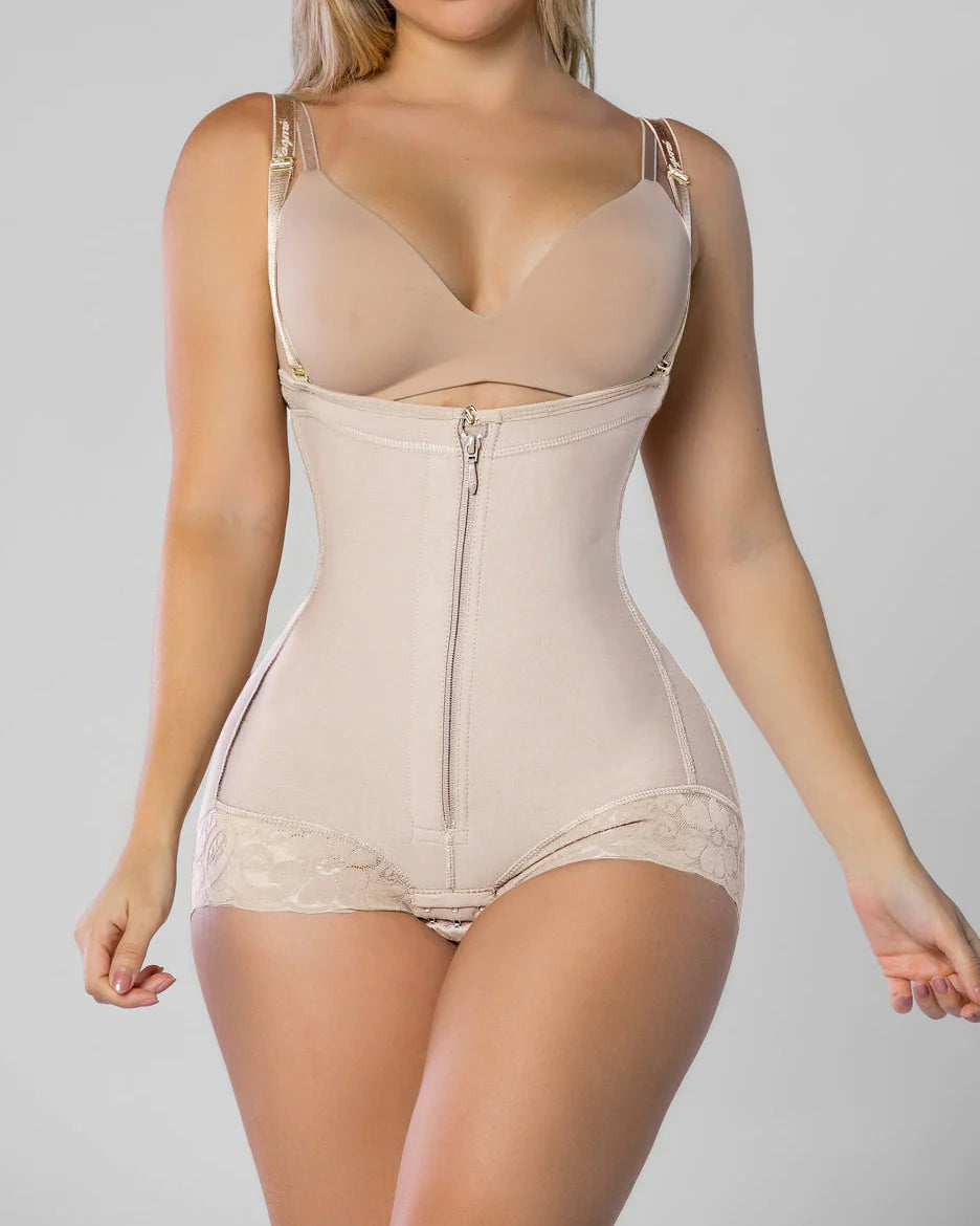 Shapshe® Faja Moldeadora de Abdomen con Cierre y Escote Abierto