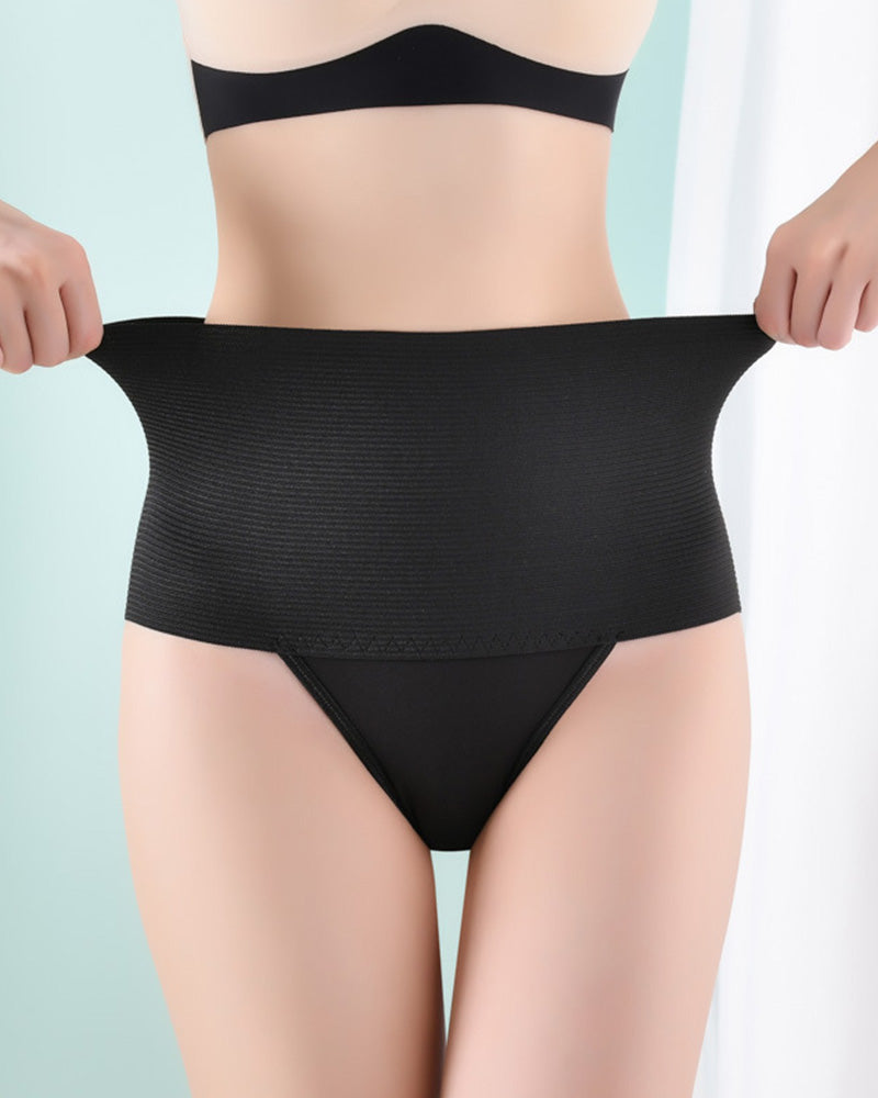 Braga de Cintura Media Control de Abdomen Tanga Reductora Moldeadora de Cuerpo
