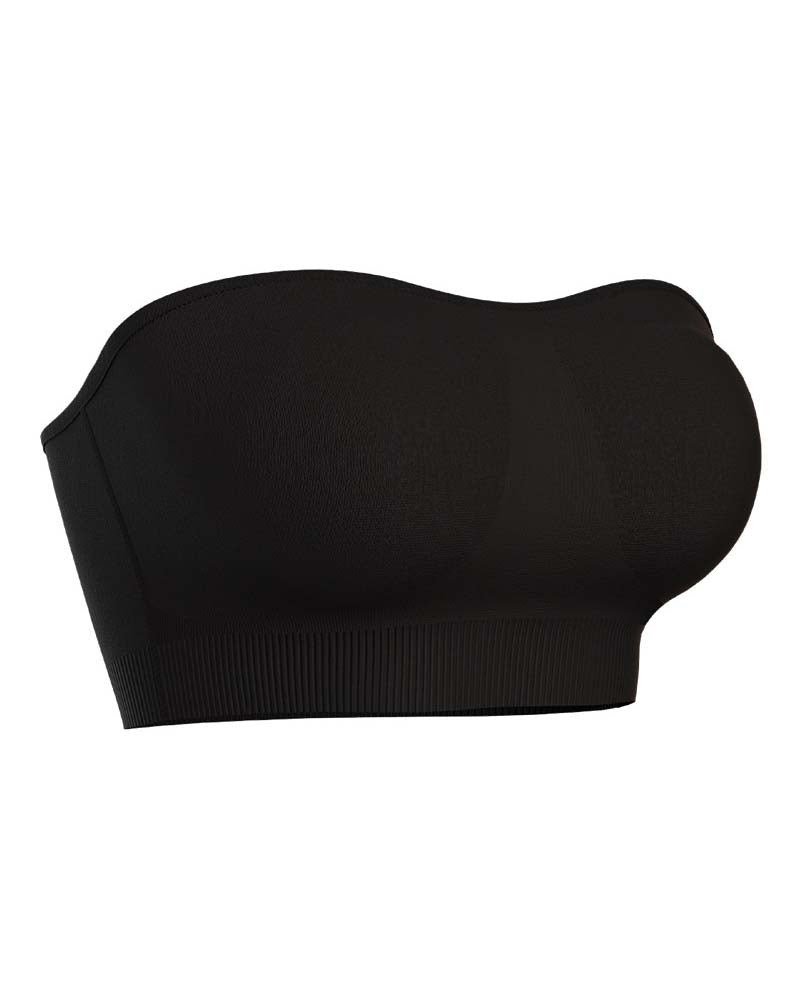 Sostén Push Up Sin Tirantes para Mujer, Sin Aro, Tipo Tubo Sin Costuras