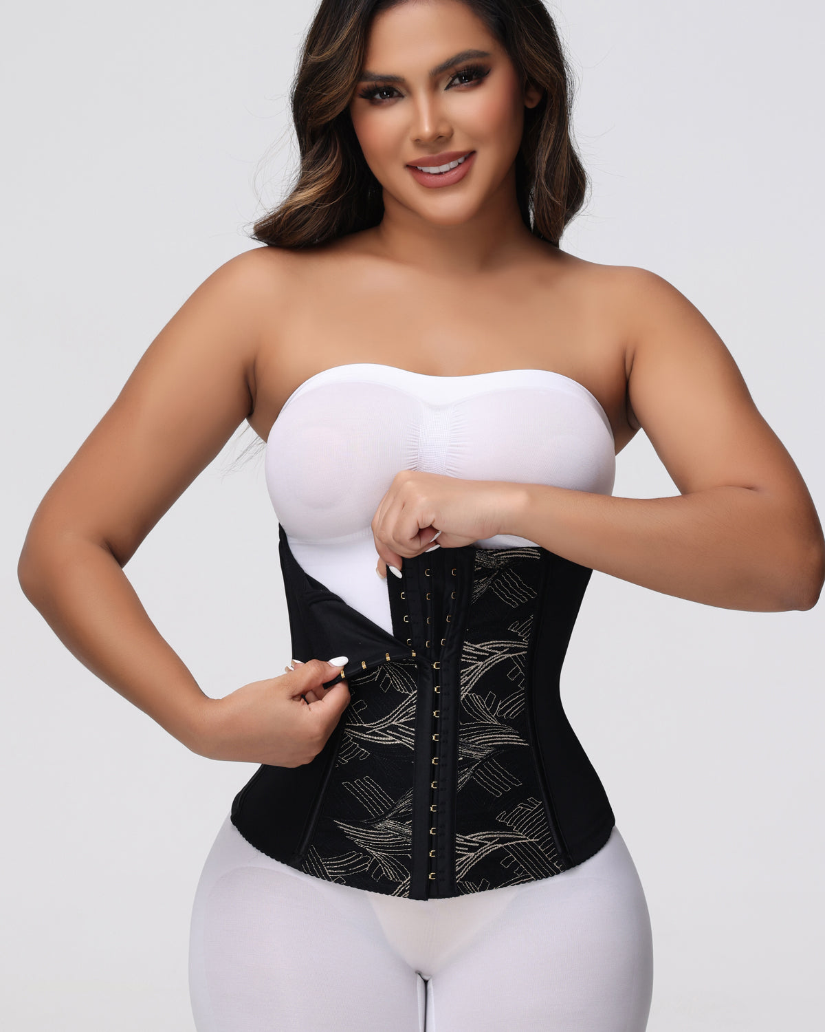 Shapshe® Corset Jacquard Reloj de Arena Diario con Hebilla Dorada Mejor Entrenador de Cintura