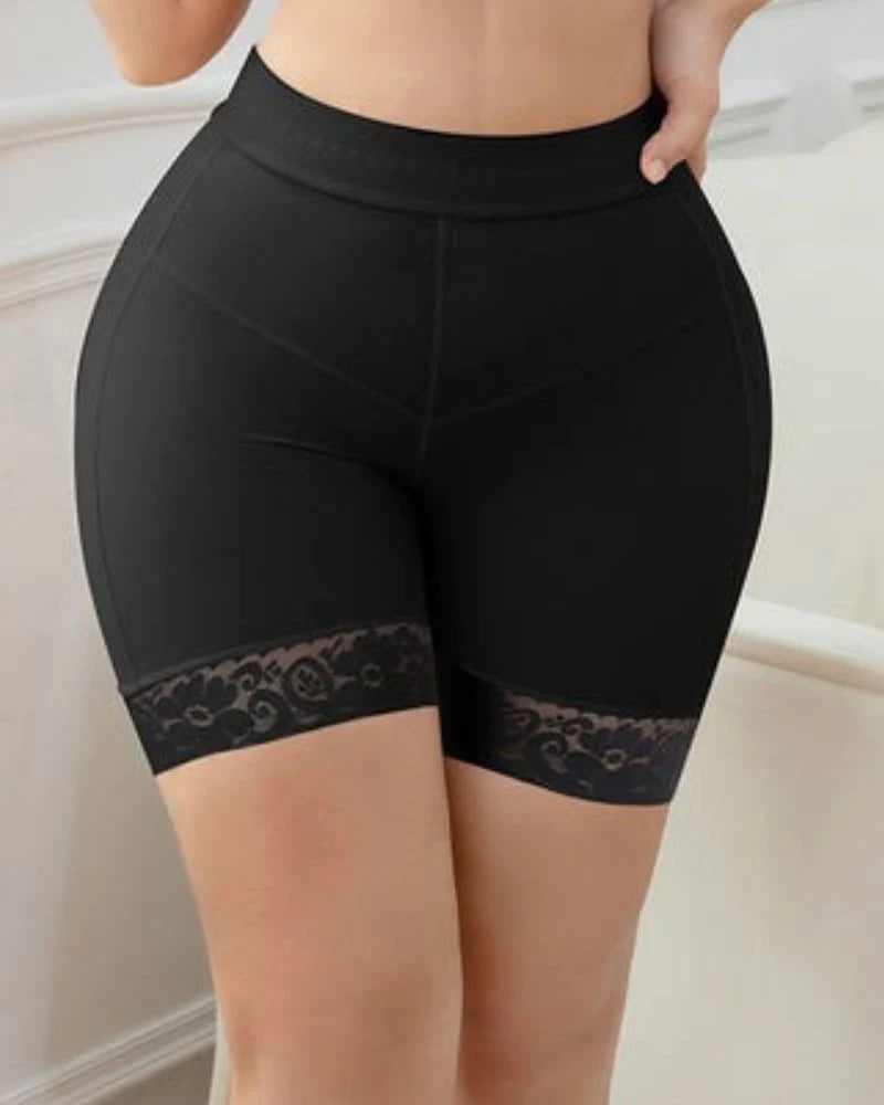 Shapshe® Fajas Moldeadoras Femeninas Negras Levantacola de Encaje Sin Costuras Realzadoras de Cuerpo y Control