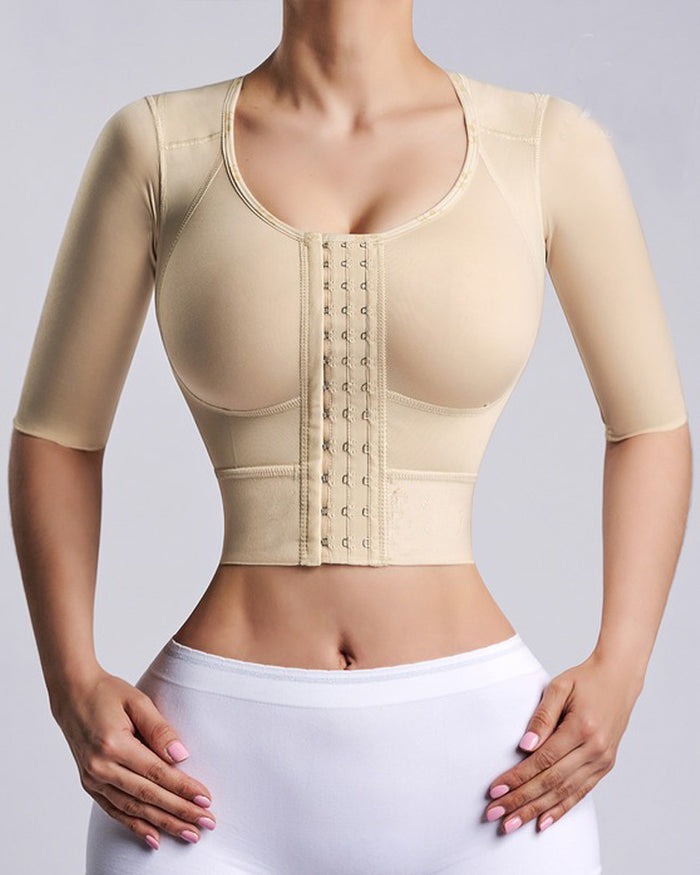 Corrector de Postura Shapshe® Camiseta Moldeadora con Moldeador de Brazos y Hebilla Frontal Slimmer Top