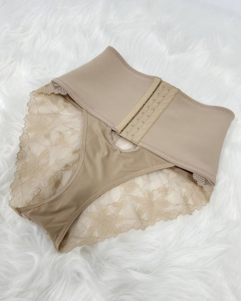 Shapshe® Faja de Apertura Frontal con Panty de Control de Abdomen y Detalles de Encaje