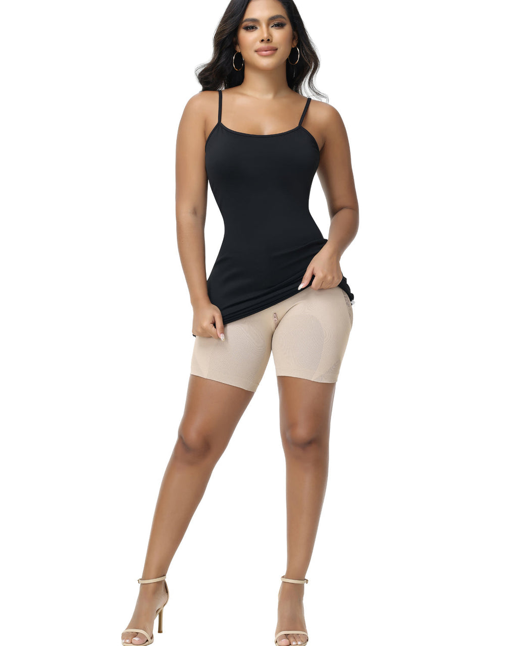 Shapshe® Fajas Colombianas de Control Firme para Mujer, Levantamiento de Cadera con Corte en Forma de Flor