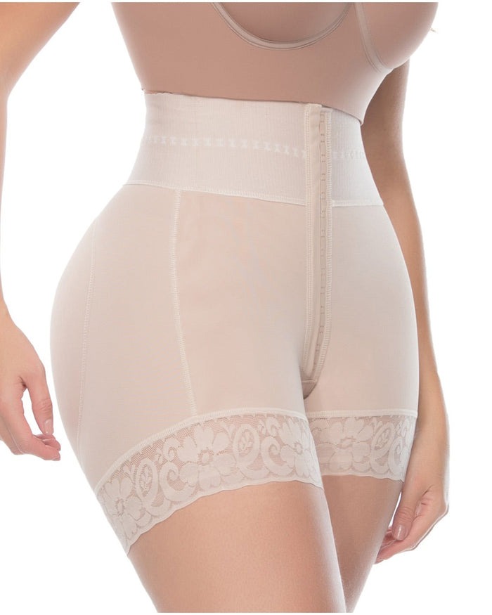 Shapshe® Shorts BBL de Doble Compresión de Cintura Alta con Panty de Control de Abdomen Medio