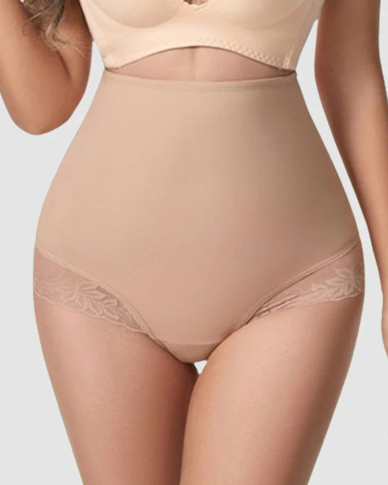 Shorts moldeadores con control abdominal y encaje, tanga sexy, faja corporal ropa interior