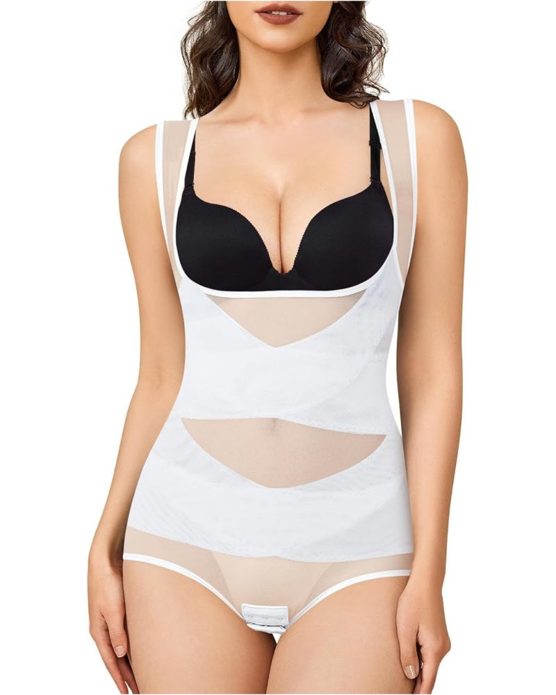 Corsé moldeador de cintura sin costuras de malla, moldeador de glúteos, faja corporal