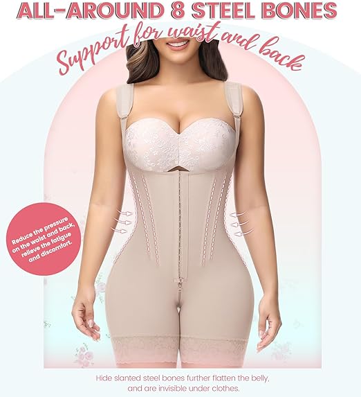Shapshe® Fajas Colombianas Moldeadoras de Cuerpo Completo Control de Abdomen Levantamiento de Glúteos Post Cirugía Compresión
