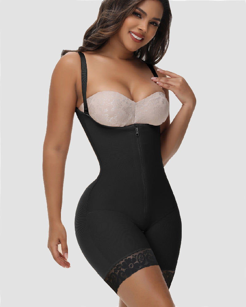 Shapshe® Fajas Colombianas con Ganchos Internos, Control Invisible de Abdomen, Cierre Bajo el Busto, Moldeador Corporal
