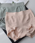 Braga de Algodón Antibacterial de Cintura Alta y Control de Abdomen Sin Costuras