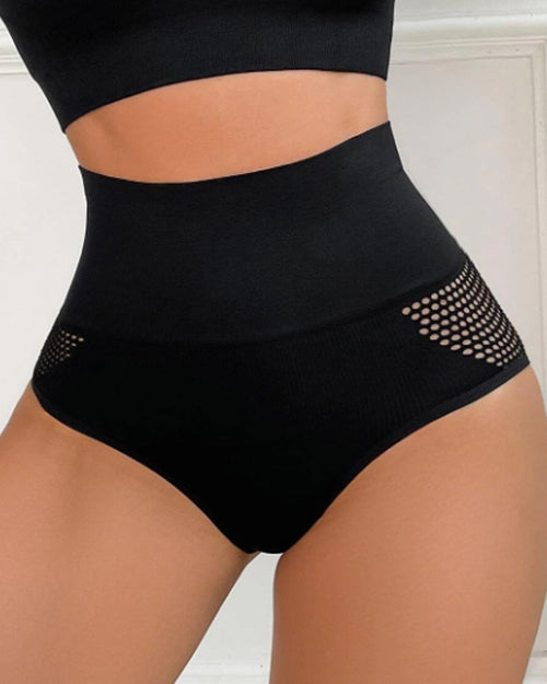 Braga Moldeadora Femenina Sin Costuras de Cintura Alta Sexy con Agujeros