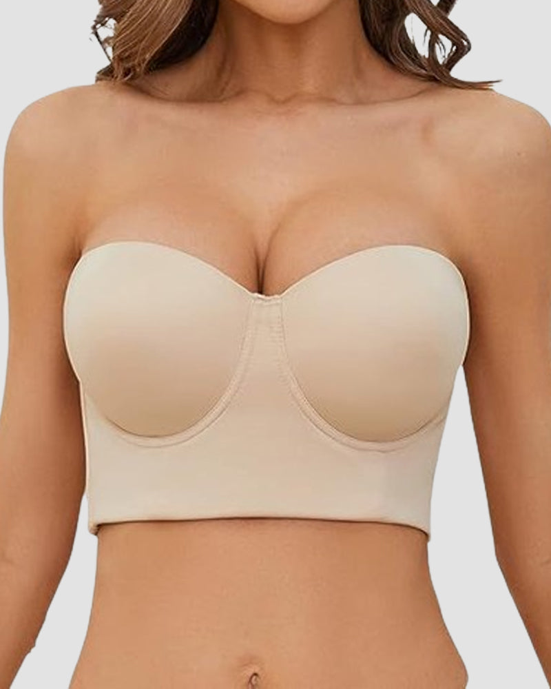 Brasieres sin costuras multiusos, de espalda baja, antideslizantes, push up, de cobertura total, tallas grandes