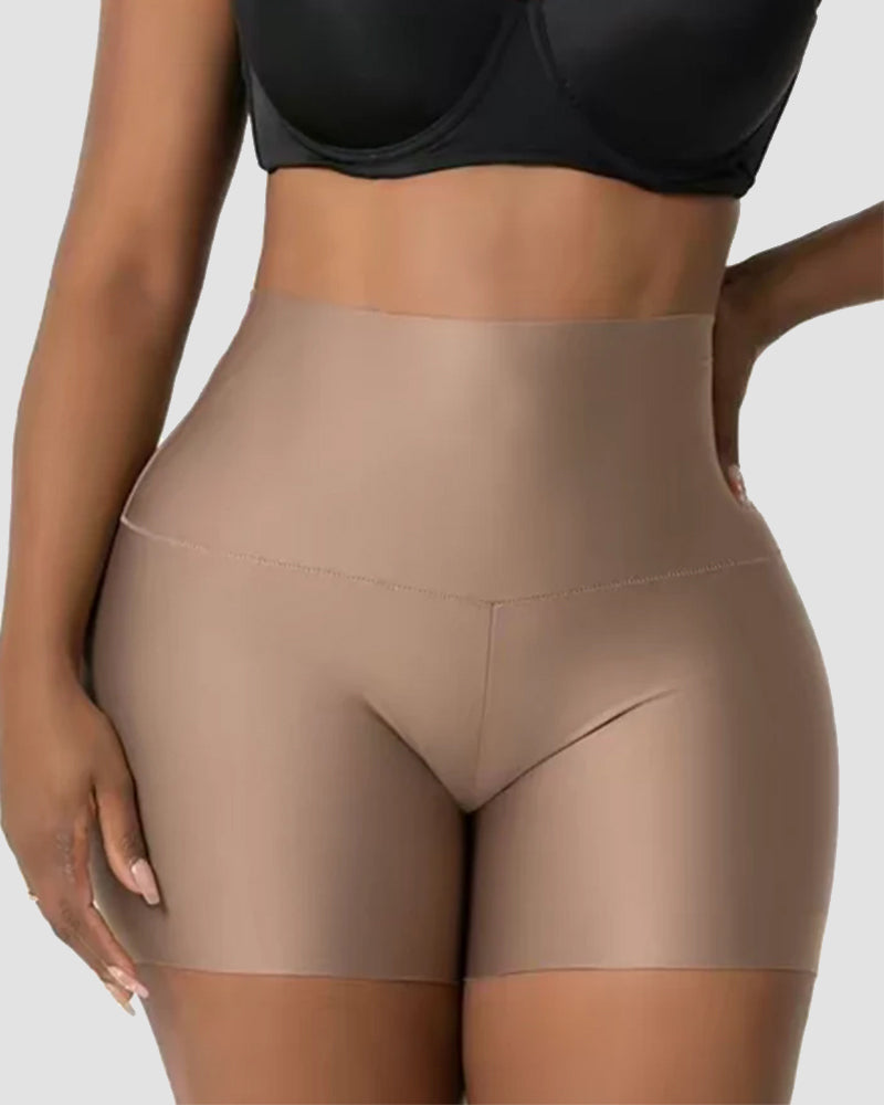 Shorts moldeadores de cuerpo sin costuras para mujer con cintura alta