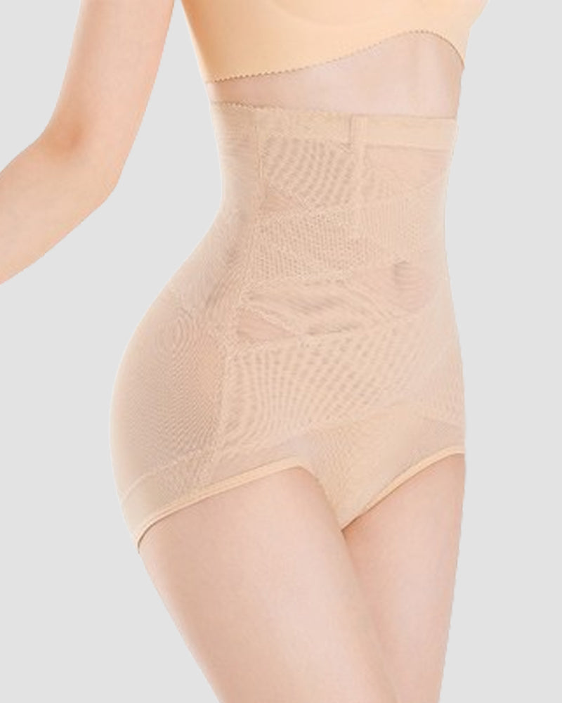 Panties Moldeadores de Control Abdominal Transpirables Levanta Glúteos Shorts Triangulares con Diseño Cruzado