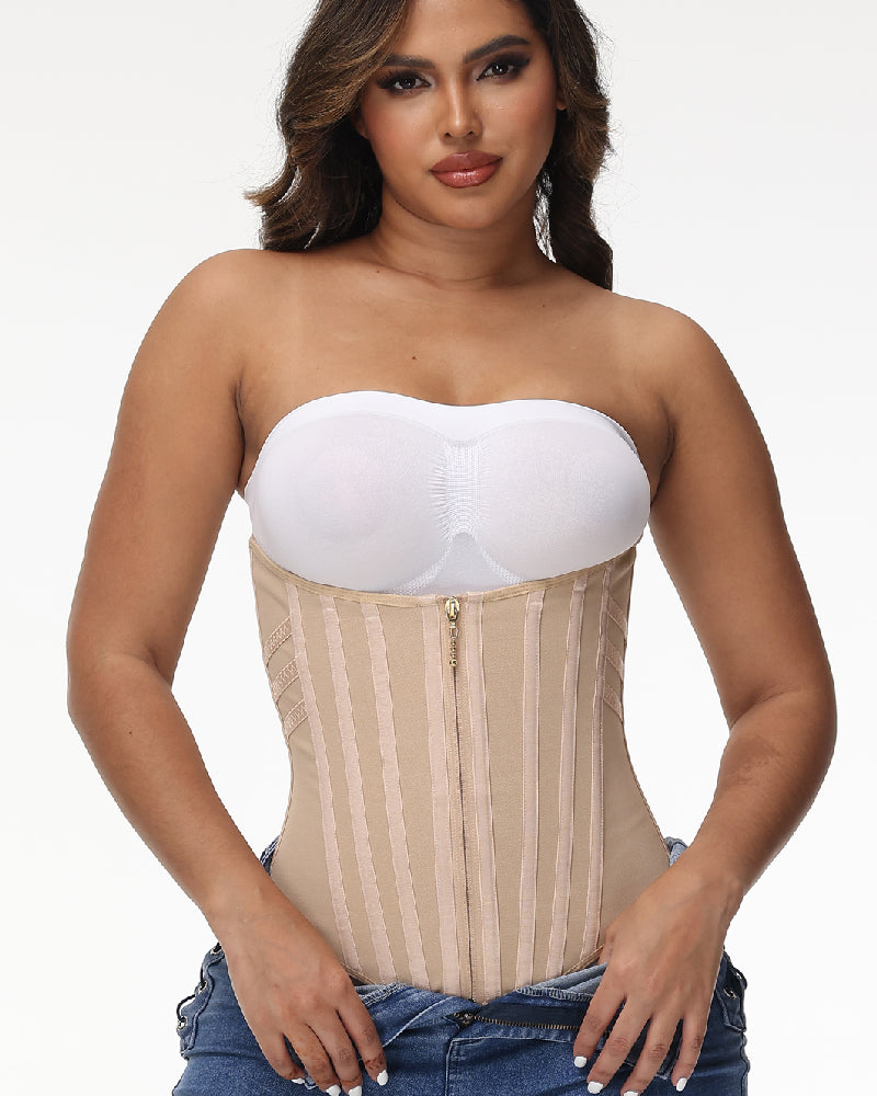 Shapshe® Corset Cinturilla Curvada con Ballenas, Alta Compresión para Cintura Pequeña