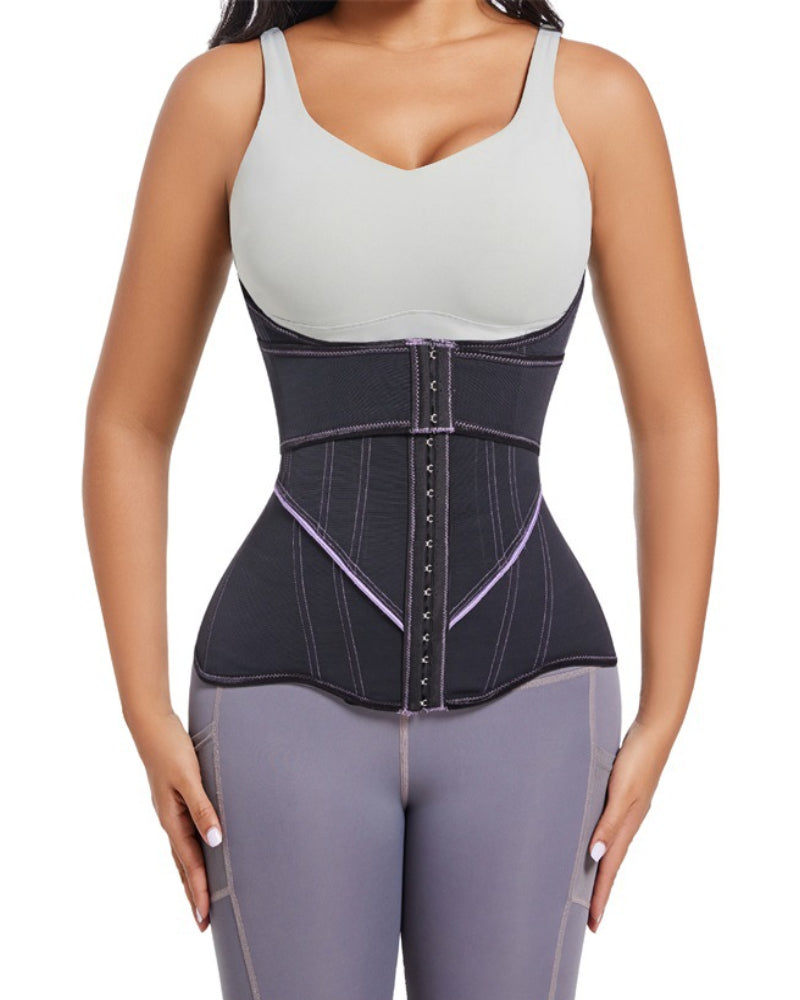 Faja Corset de Cintura con Hebilla, Alta Compresión y Control de Abdomen
