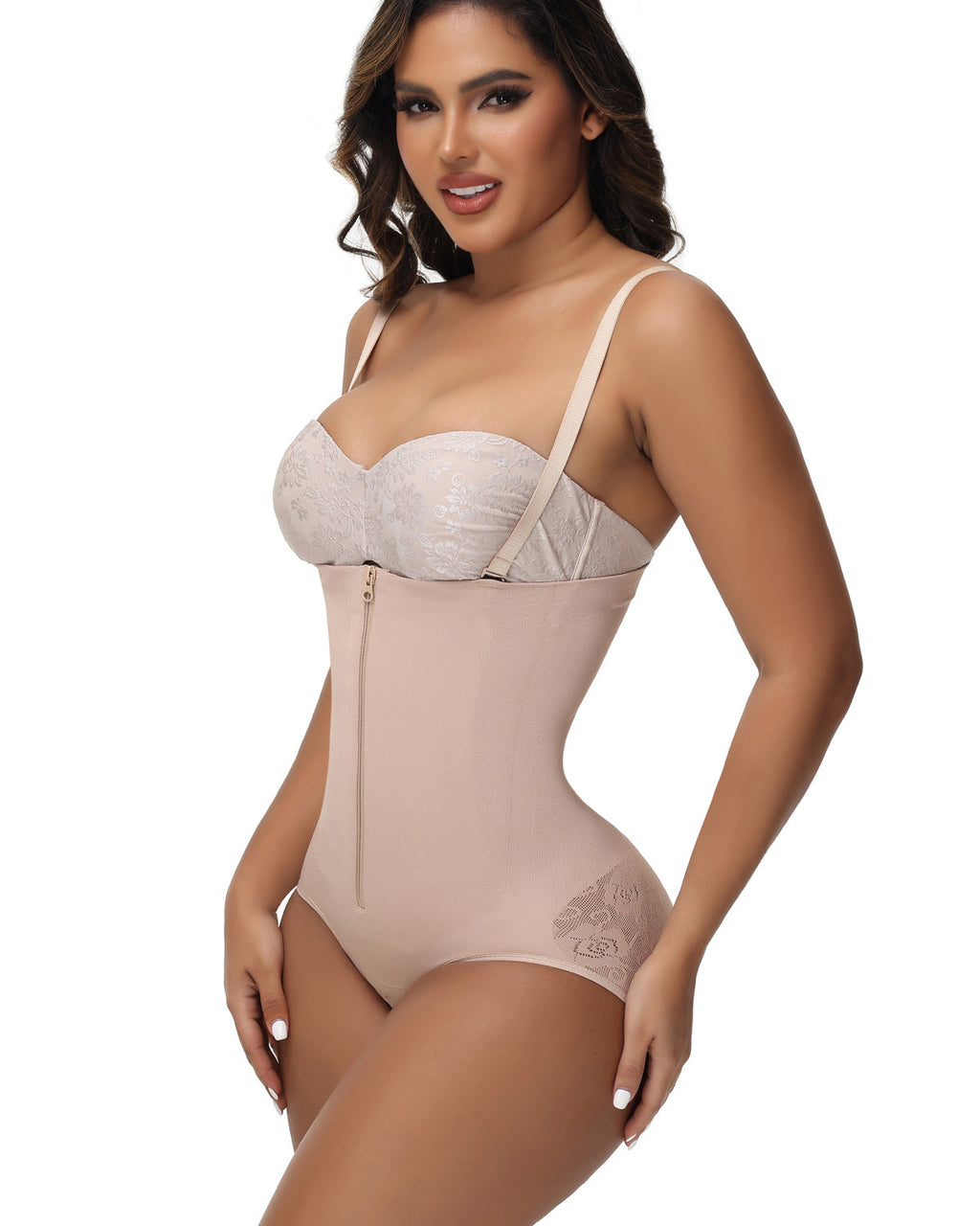 Shapshe® Shorts Faja Moldeadora de Alta Compresión con Cierre, Levanta Glúteos y Control de Abdomen