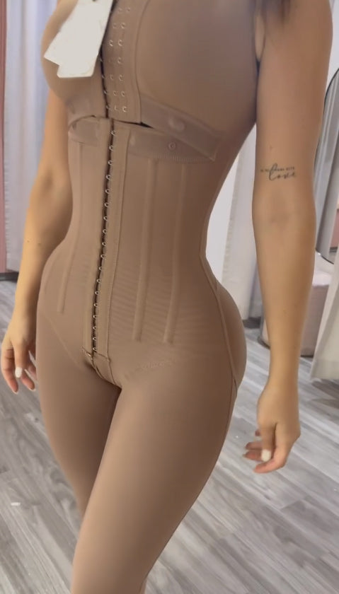 Shapshe® Faja Moldeadora de Alta Compresión para Mujer con Ballenas, Control de Abdomen y Muslo, Post Cirugía