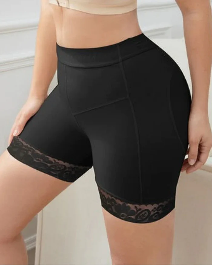 Shapshe® Fajas Moldeadoras Femeninas Negras Levantacola de Encaje Sin Costuras Realzadoras de Cuerpo y Control